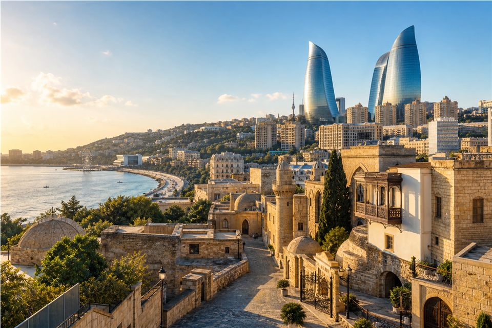 Baku city architecture travel package placeholder